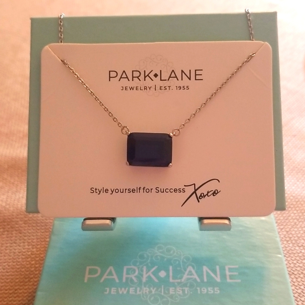 Posh Birthstone necklace September (Sapphire) Blue by Park Lane